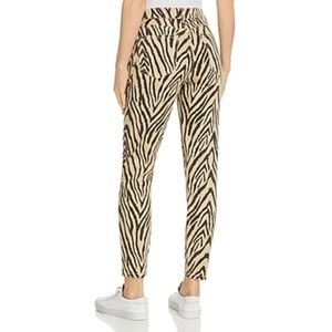Current/Elliott Zebra Print Skinny Jeans - Black and Cream